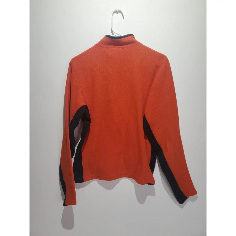 The North Face Men's 1/2 Zip Long Sleeve‎ Sweater, Small, Orange/Black